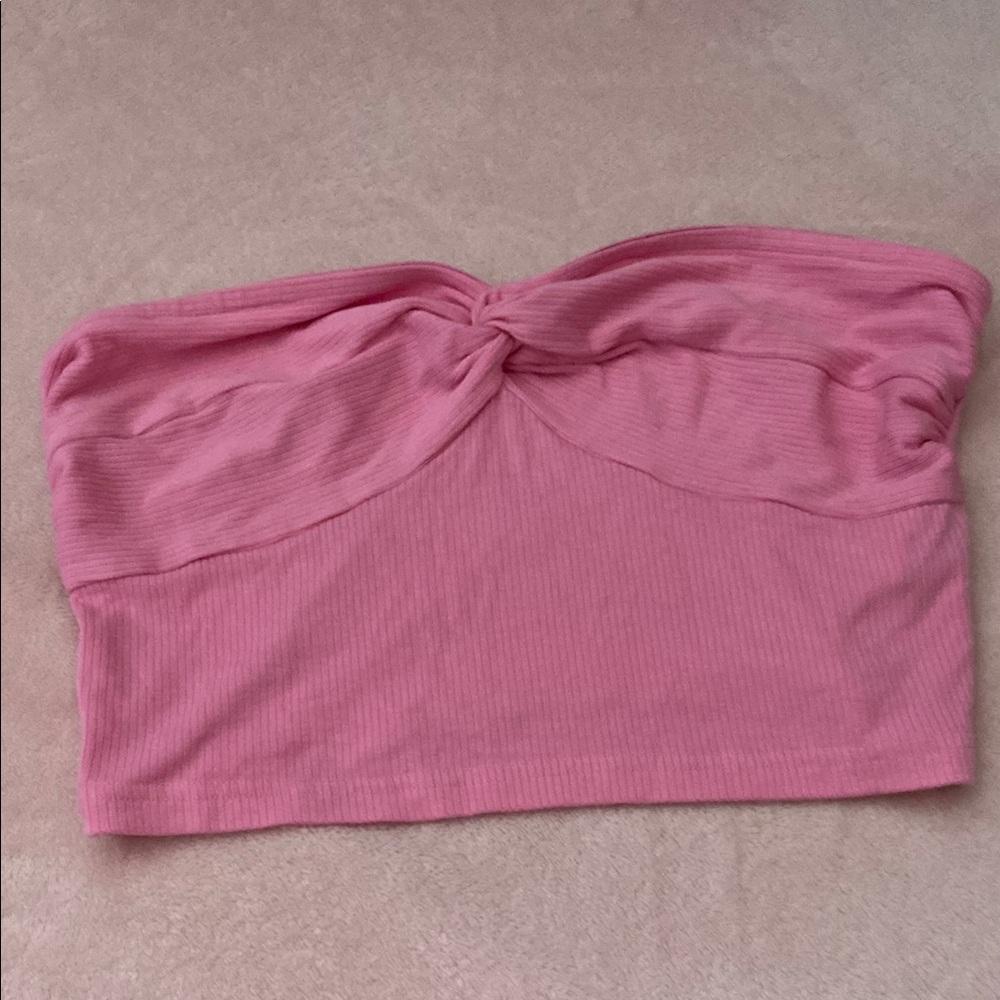 Pink Strapless Women's Top